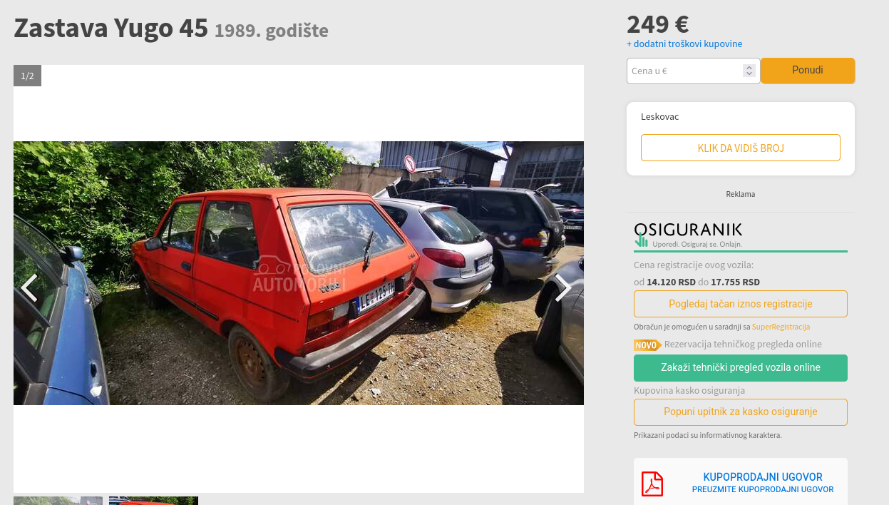 Zastava Yugo 45